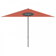 Parasol Lima 300x300cm (Terra) met bedrukking