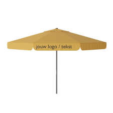 Parasol Quito 400cm rond (Yellow) met bedrukking