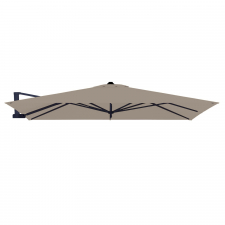 Zweefparasoldoek Rhino - 300x300cm vierkant Taupe (polyester)